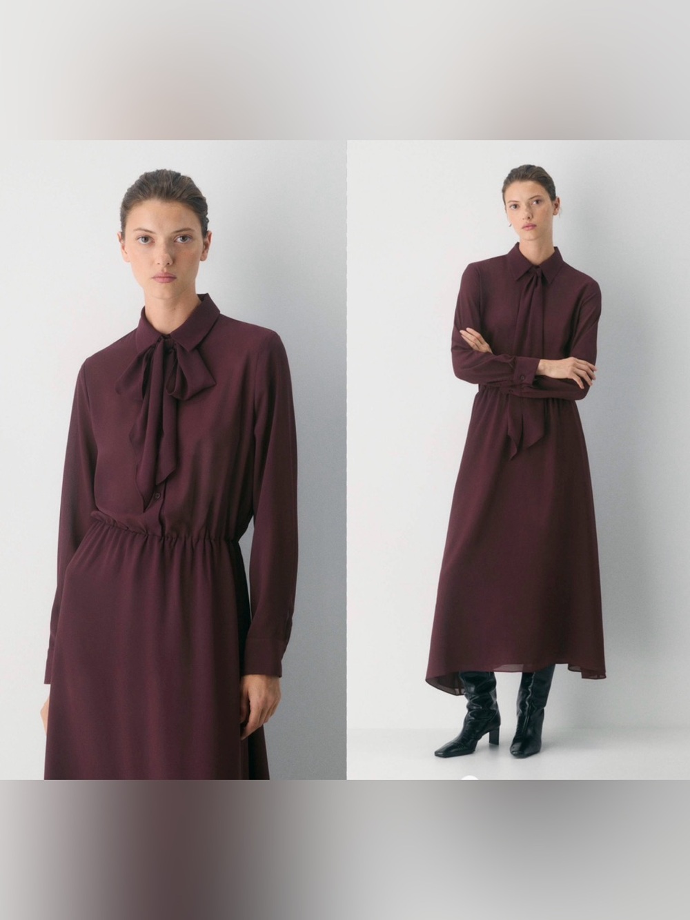 Babaton Hopper Midi Chiffon Shirt Dress Sz M